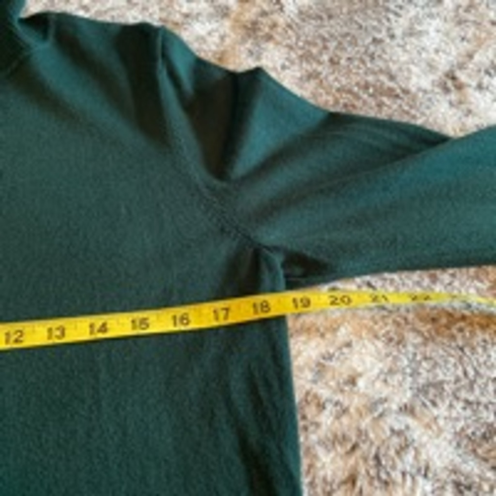 Womens Calvin Klein Green Turtleneck Sweater Size L - Picture 5 of 6